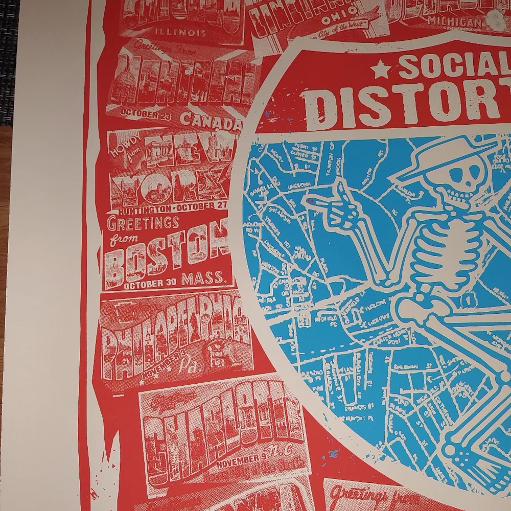 Social distortion 2019 fall tour poster - Picture 9 of 11